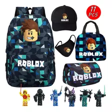 Set De 11 Mochilas Escolares Roblox, Estuche, Lonchera, Másc