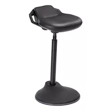 Silla Oficina Trabajo Ergonomica Negro Pu Negro Inclinable 