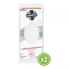 Toallitas Desinfectantes Multisuperficies Lysoform 36u - X2