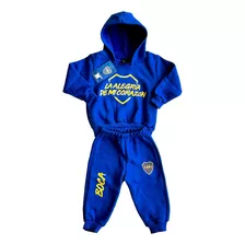 Conjunto Largo Algodon De Bebe Boca Juniors Producto Oficial