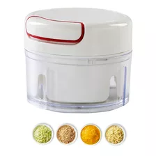 Mini Multiprocessador Triturador Manual 2 Lâminas Inox Alho