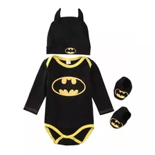 Conjunto Body Bebé Super Héroe Batman Pilucho 100% Algodón