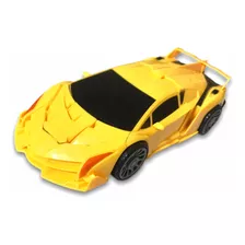 Carrinho De Corrida Transformers Vira Robô Luz Som