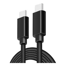 Cable Grueso Vip Tipo C A Tipo C 1m Pd 100w Negro E-mark 