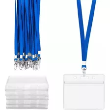 50 Lanyard Delgadas + Porta Credenciales Colores Elegible