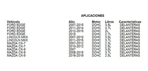 Balatas Delanteras Cx-7 2010 2.5l Fritec Mazda Foto 5