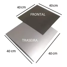 Kit P Display Película Polarizada +prateada Traseira 40x40cm