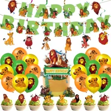 Cotillón Rey León Decoración Cumpleaños Simba