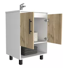 Mueble Optimizador Lavamanos Bath Bi Color A Rta Duna Blanco Mueble Blanco Duna