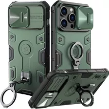 Carcasa Nillkin Camshield Armor Para iPhone 14 /14 Pro/max Color Verde iPhone 14 Pro