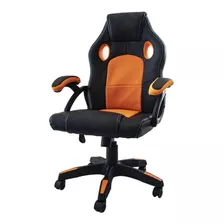 Silla De Escritorio Freeland Siga9044 Gamer Negra Y Naranja