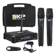 Microfone Profissional Duplo Skp Uhf300d Digital S/fio