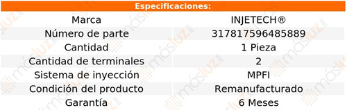 1) Inyector Combustible Express 1500 V6 4.3l 96/02 Injetech Foto 2