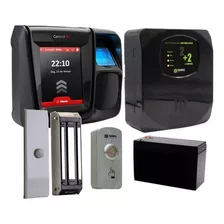 Kit Acesso Idflex Biometria Fechadura Eletroima Com Nobreak
