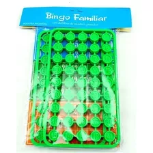 Loteria Bingo Familiar 90 Bolillas Plastico+12 Cartones Full