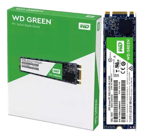Ssd 240gb M.2 Sata Western Digital Wds240g3g0b - 3ª Gen Verde
