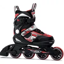 Patins Fila Ajustável J-one Black/red 30 À 34