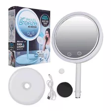 Espejo De Maquillaje Con Luz Led Y Ventilador 