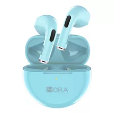 Audífonos Inalámbricos Bluetooth 1hora Color Celeste