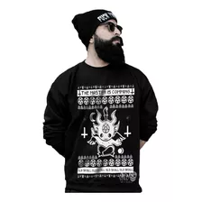 Ugly Sueter Sudadera Navideño Hombre - Baphito Terror Goth