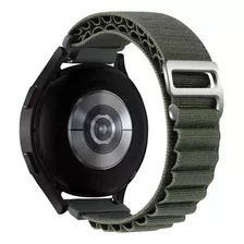 Pulseira 22mm Loop Alpinista Para Samsung Galaxy Watch3 45mm Cor Verde