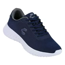 Tenis Moda Hombre Azul Textil Charly 02303705