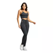 Conjunto Fitnes Cropped + Legging Modela Cintura Coleção Bbb