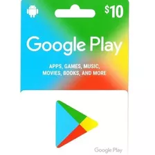 Cartão Presente Google Play Store 10 Reais Código Digital