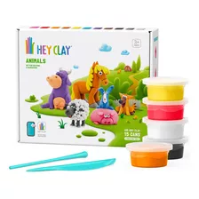 Set Masa Moldeable Hey Clay Animales X 15 Envases