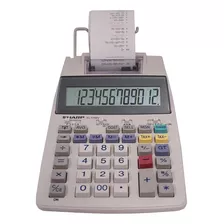 Calculadora De Escritorio Sharp El-1750v De 12 Dígitos, Blan