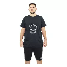 Bermuda E Camiseta Plus Size Estampas Game Divertidas E Tema