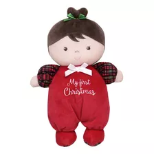 Little Me - Mueca De Peluche Con Mi Primer Bordado De Navida