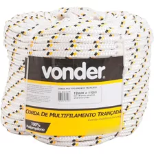 Corda Multif 16mm 5,9kg 50 Mts Branca/am/prt Pç Vonder