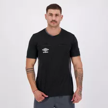 Camisa Umbro Árbitro Twr Fit Preta E Grafite