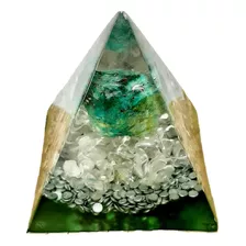 Orgonite Pirâmide Equilíbrio Interior - Crisocola 