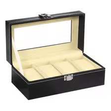 Caja Organizadora Para 4 Relojes Caja Gruesa Eco Cuero 