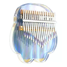 17 Chaves Acrílico Transparente Kalimba Mbira Instrumento