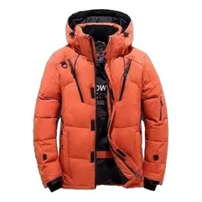 Parka De Invierno Gruesa Con Capucha Para Nieve