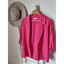 Blazer Fucsia Dama Impecable Marca Caviar