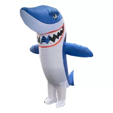Fantasia Inflável De Halloween Spooky Party Shark