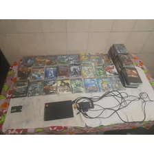 Sony Playstation 2 Slim Standard Usado Semi Completo Com + 30 Jogos