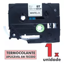 Fita Termocolante Compativel P/ Rotulador Brother Tze-fa231 Cor Letra Preta / Fita Branca