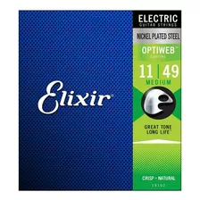 Encordado Electrica Elixir Optiweb 011-049 Medium