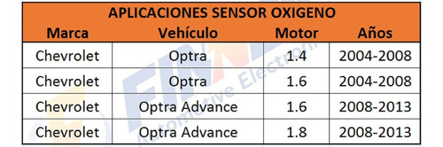 Sensor Oxigeno Chevrolet Optra 1.4 1.6 Optra Advance 1.6 1.8 Foto 5