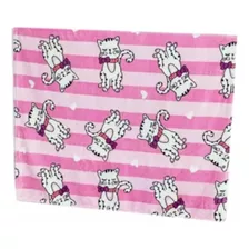 Cobertor Etruria Flannel Kids Menina Gatinha Marie 150x110cm