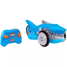 Hot Wheels Tiburon Super Cargado Todo Terreno Rc Mattel Color Azul