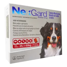Nexgard 25-50kg Pastilla/ Tableta Contra Pulgas Y Garrapatas