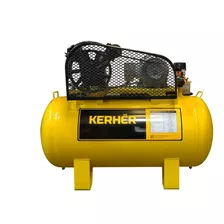 Compresor De Aire 3 Hp 200l Kerher Trifásico Ck20030 Color Amarillo Fase Eléctrica Monofásica Frecuencia 60hz 220/440v