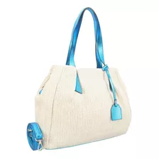 Bolsa Feminina Shopper De Rafia Marina 