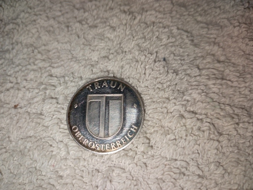 Moneda Medalla Stadt Traun Austriaca De Plata 925 Proof